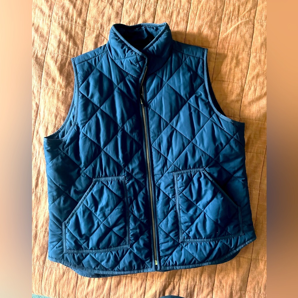 J•Crew Navy Blue puffer vest